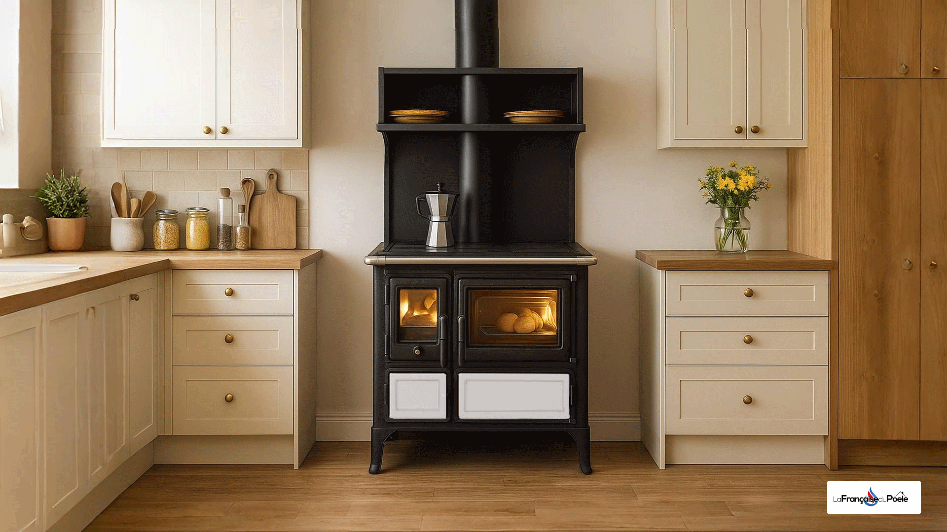 Dimensions de la cuisinière à bois La Nordica Milly.16 1050 x 865 x 670 mm