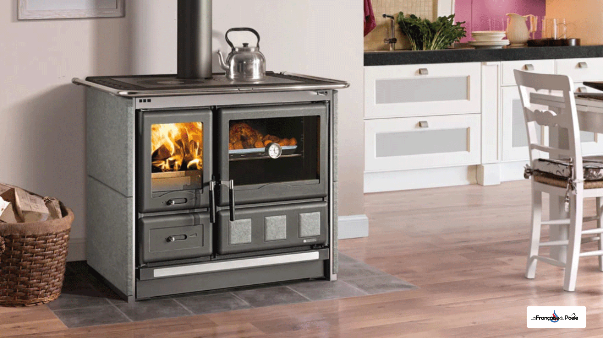 Dimensions de la cuisinière à bois La Nordica Rosa XXL.16 Petra 1074 x 861 x 669 mm